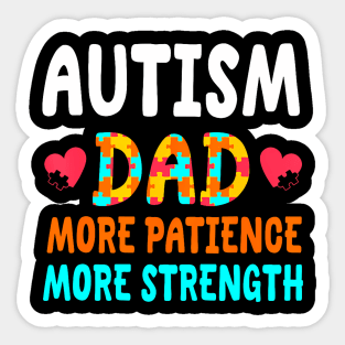 Cute Autism Dad Outfit Support Autism Awareness For Father Sticker